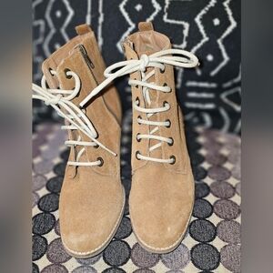 M & S COLLECTION Women's Suede Lace Up Boots Size 5